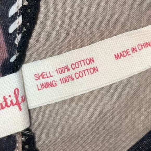 Maeve Women's Floral Cotton V-Neck Dress Size 2 Multicolor - Picture 3 of 8